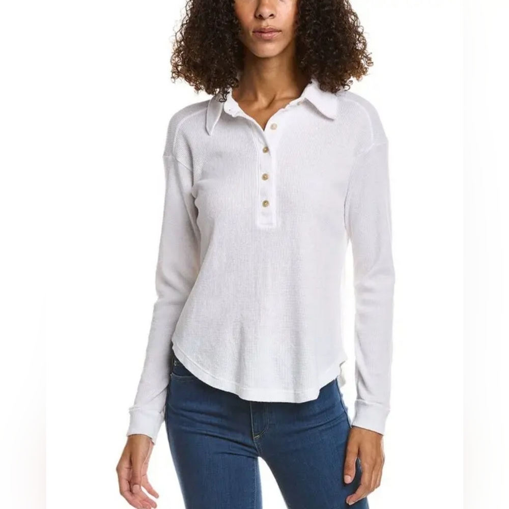 Michael Stars Amina Henley Shirt, Size Small, NWOT